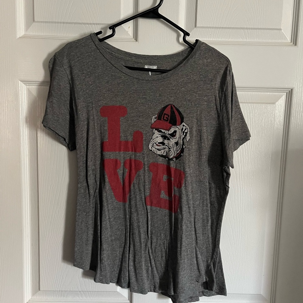 Gray Graphic Short Sleeve Tee